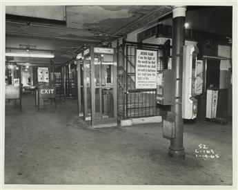 (NEW YORK CITY SUBWAY) A selection of approximately 37 medium-format interior shots of MTA subway stations.